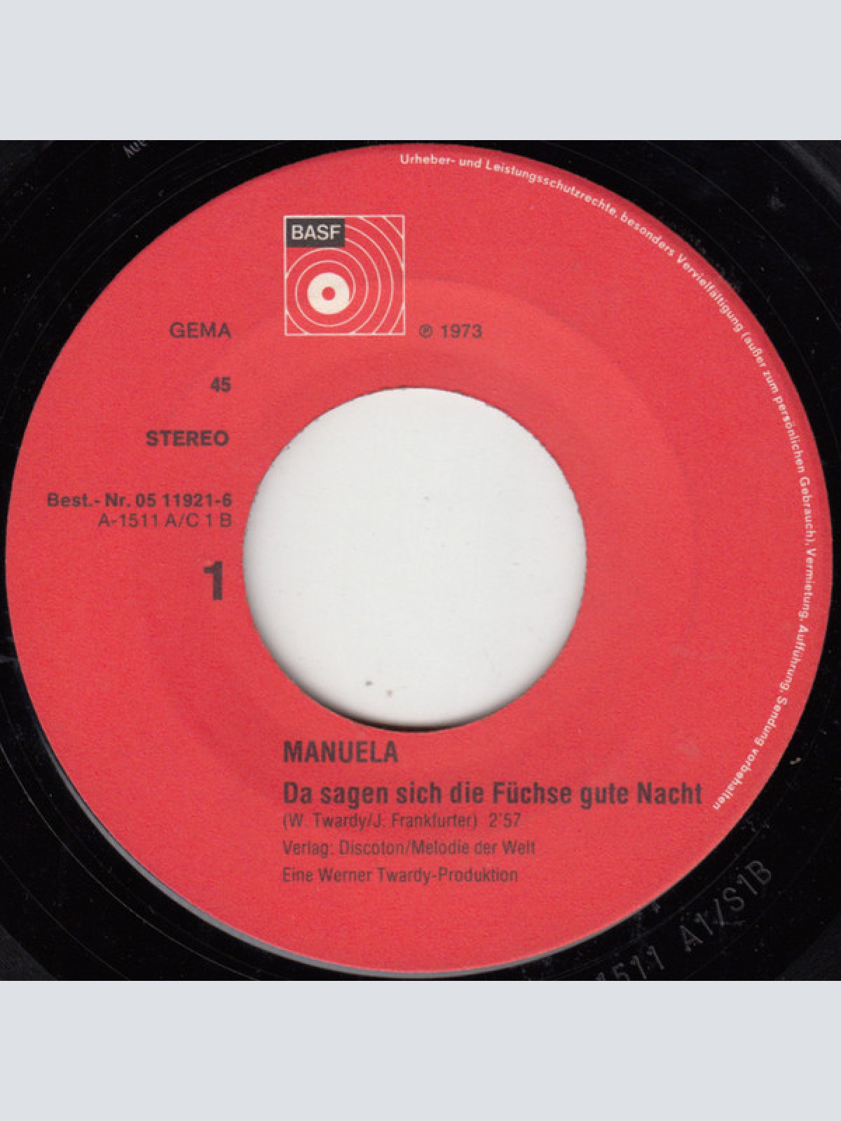 Vinyl / Manuela (5) - Da Sagen Sich Die Füchse Gute Nacht