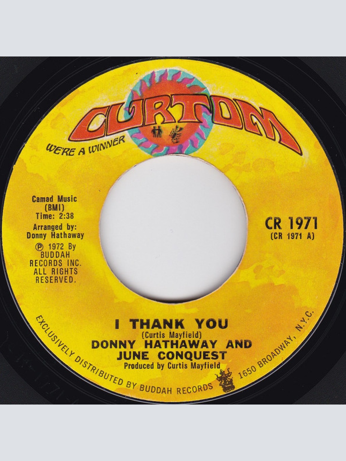 Vinyl / Donny Hathaway And June Conquest - I Thank You / Just Another Reason