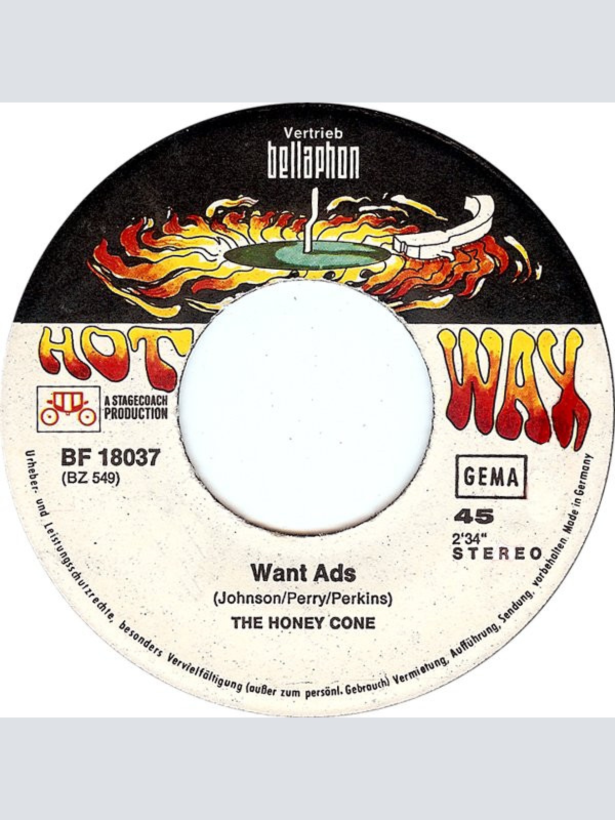 Vinyl / The Honey Cone* - Want Ads / We Belong Together