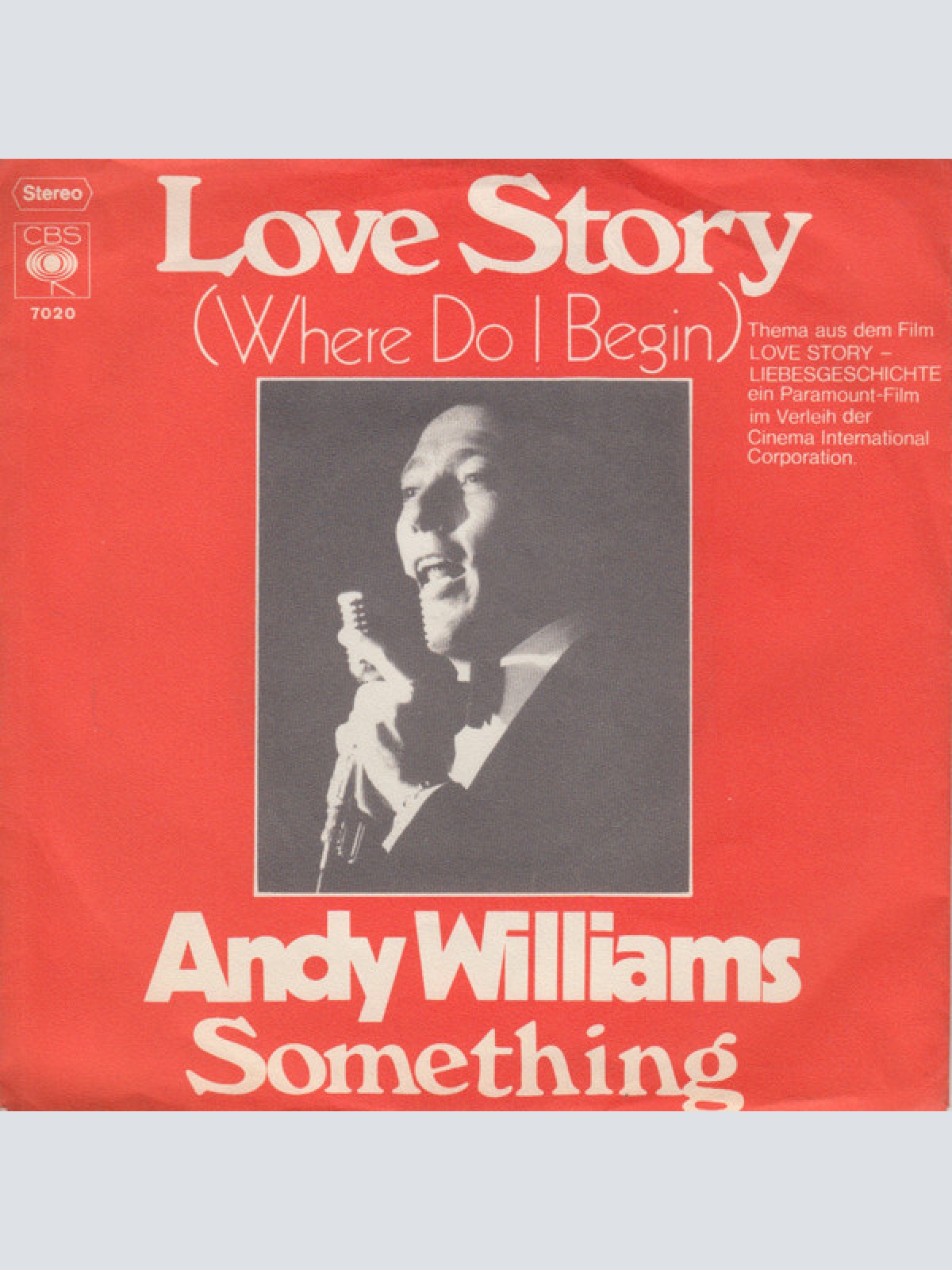 Vinyl / Andy Williams - Love Story (Where Do I Begin)