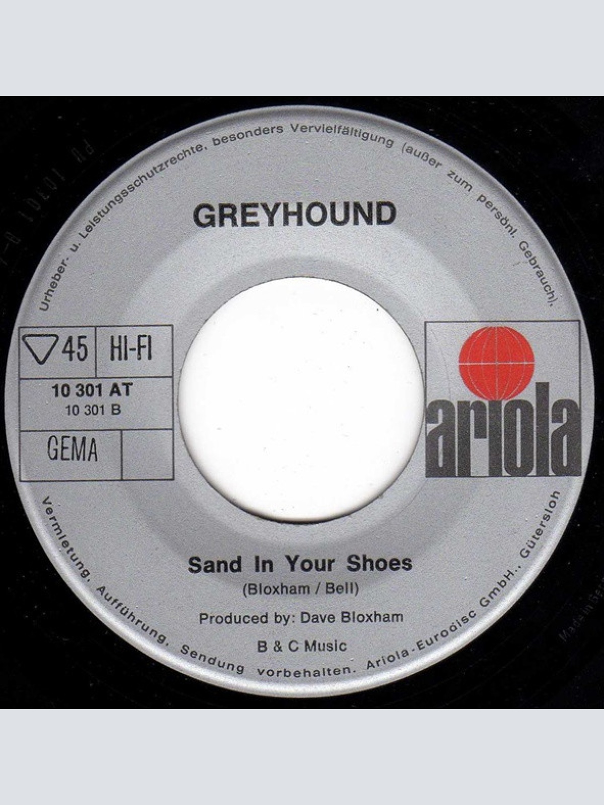 Vinyl / Greyhound (4) - Black And White