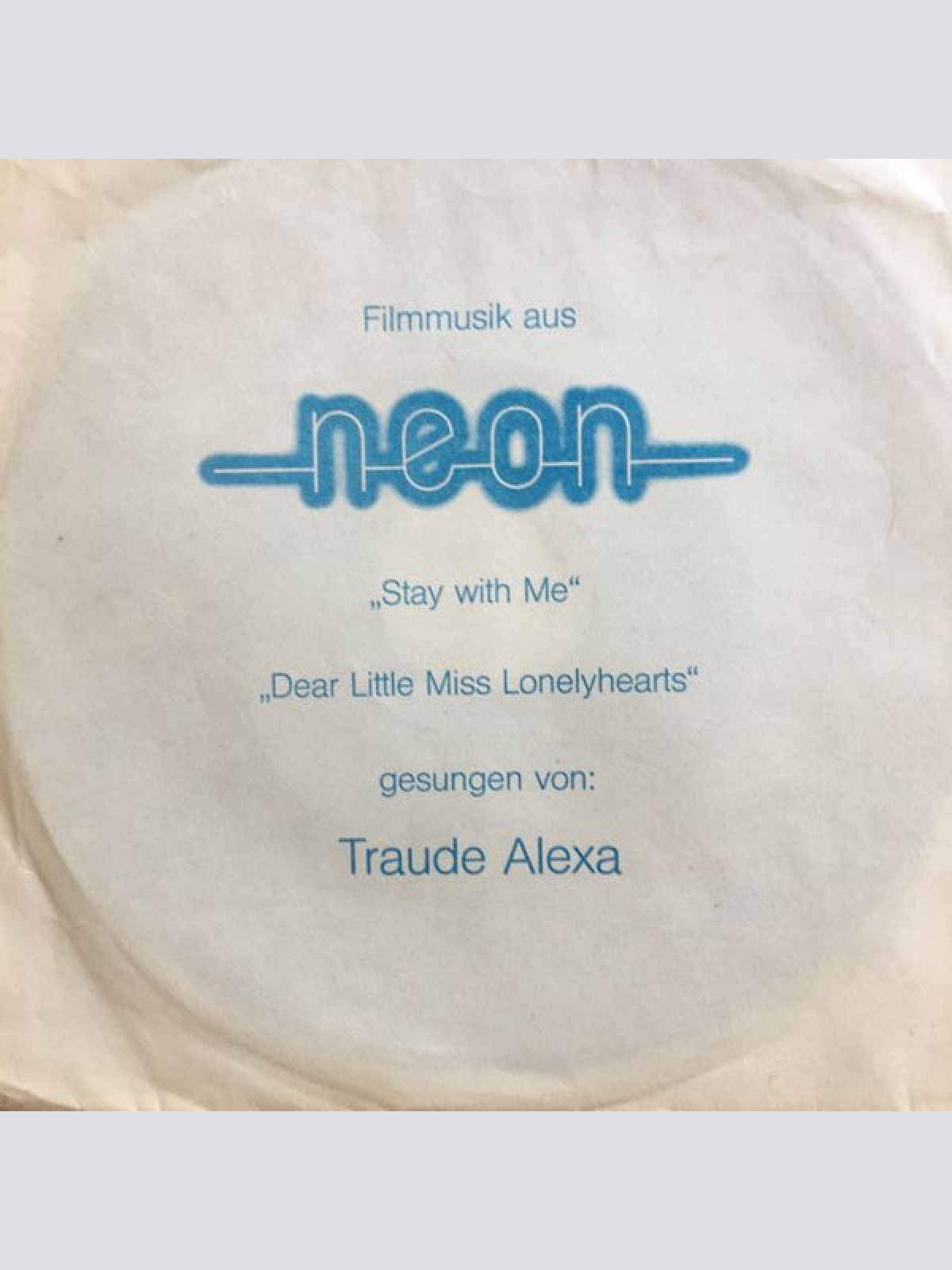 Vinyl / Traude Alexa - Stay With Me / Dear Little Miss Lonelyhearts