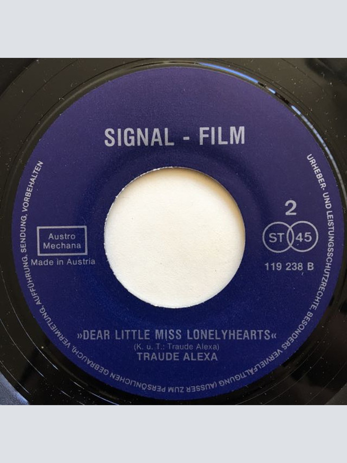 Vinyl / Traude Alexa - Stay With Me / Dear Little Miss Lonelyhearts