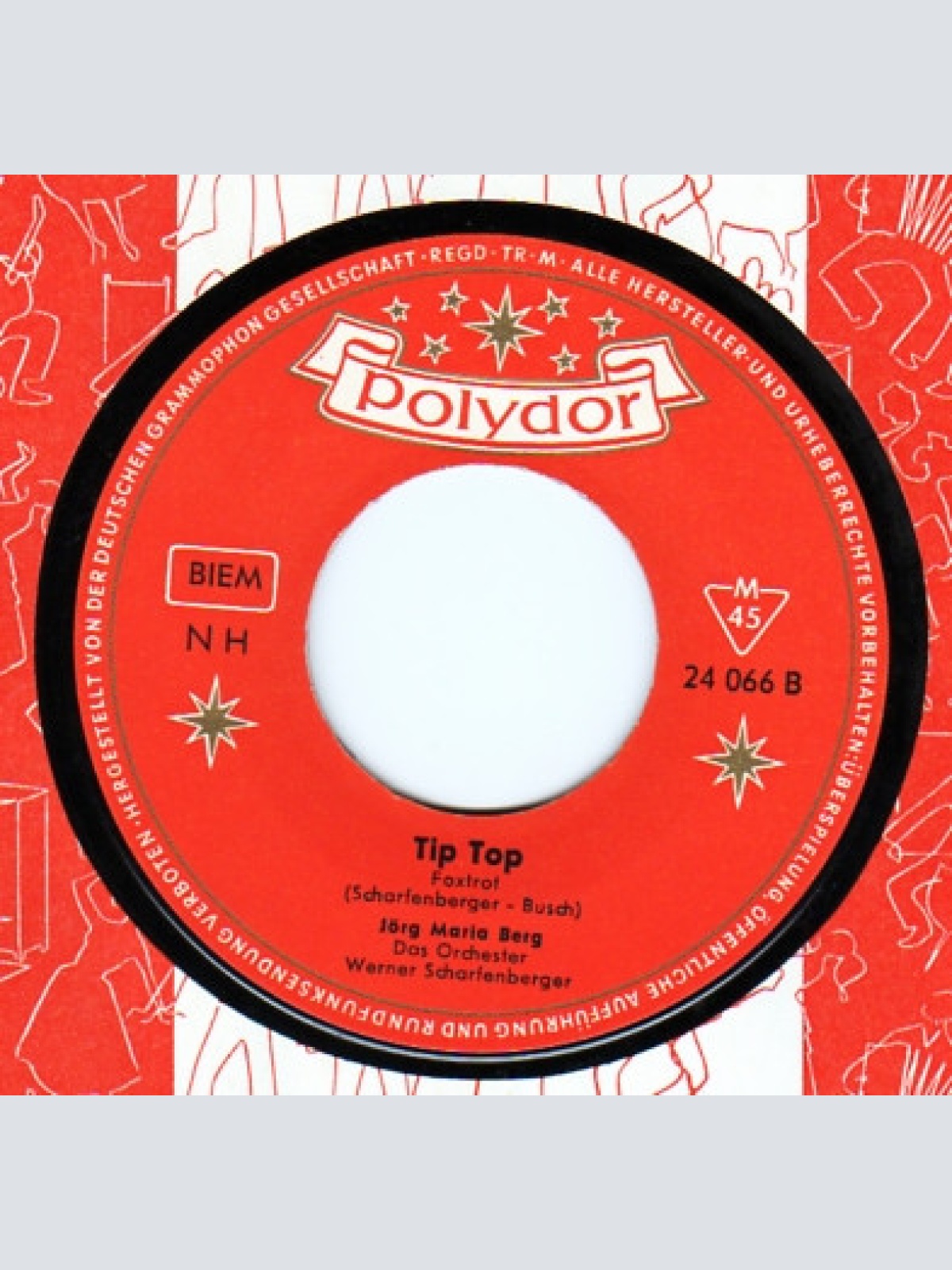 Vinyl / Jörg Maria Berg - Ein Paar Blumen Für Mary (Take A Message To Mary)