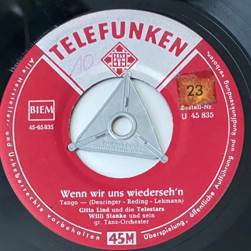 Vinyl / Gitta Lind Und Die Telestars - Weißer Holunder / Wenn Wir Uns Wiederseh'n