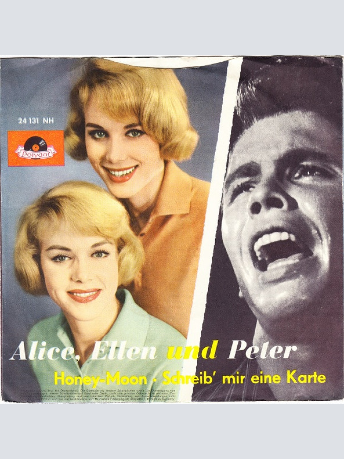 Vinyl / Alice, Ellen* Und Peter* - Honey-Moon / Schreib' Mir Eine Karte