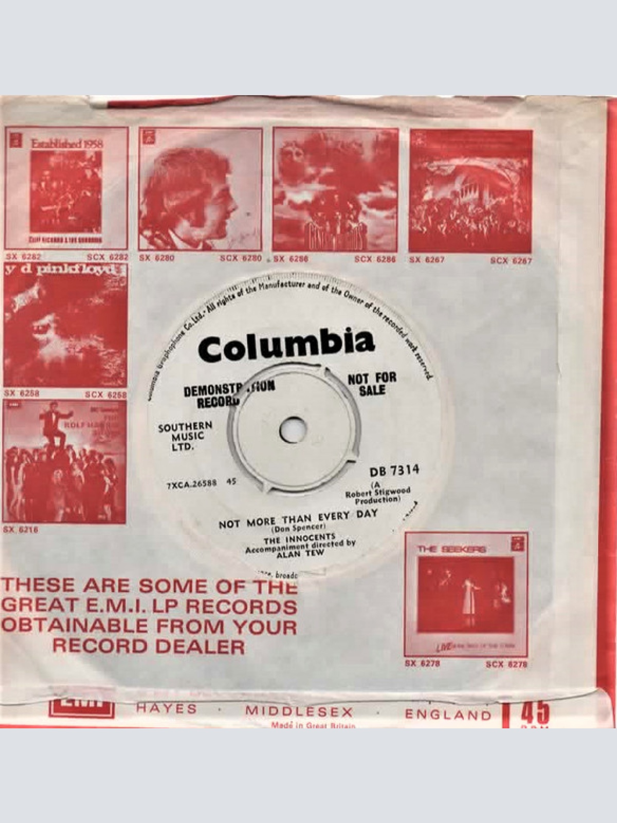 Vinyl / The Innocents (9) - Stick With Me Baby