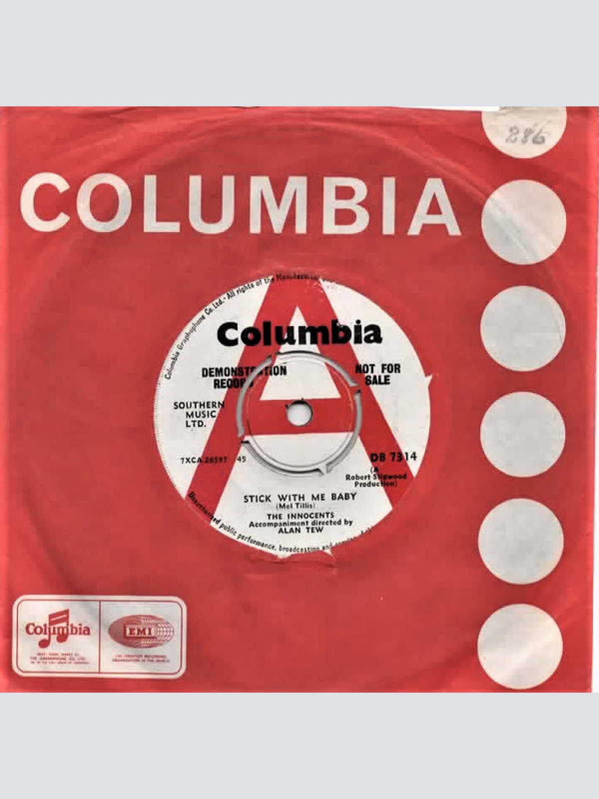 Vinyl / The Innocents (9) - Stick With Me Baby