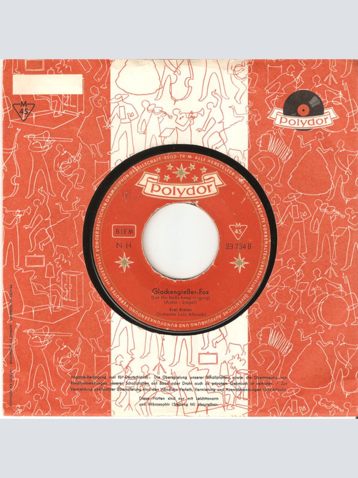 Vinyl / Erni Bieler - Lollipop / Glockengießer-Fox (Let The Bells Keep Ringing)