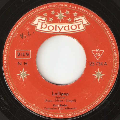 Vinyl / Erni Bieler - Lollipop / Glockengießer-Fox (Let The Bells Keep Ringing)