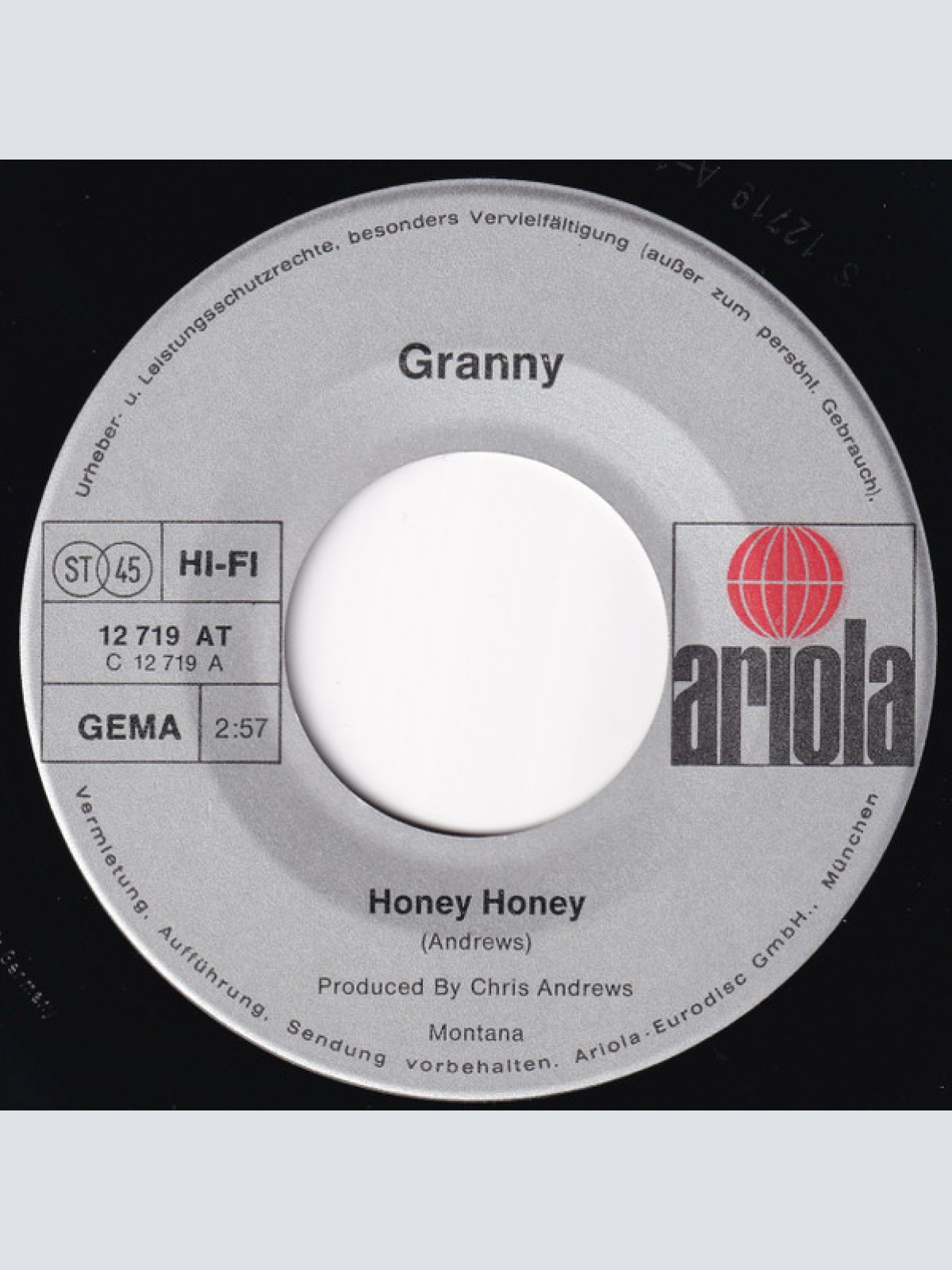 Vinyl / Granny (12) - Honey Honey / Proud Man