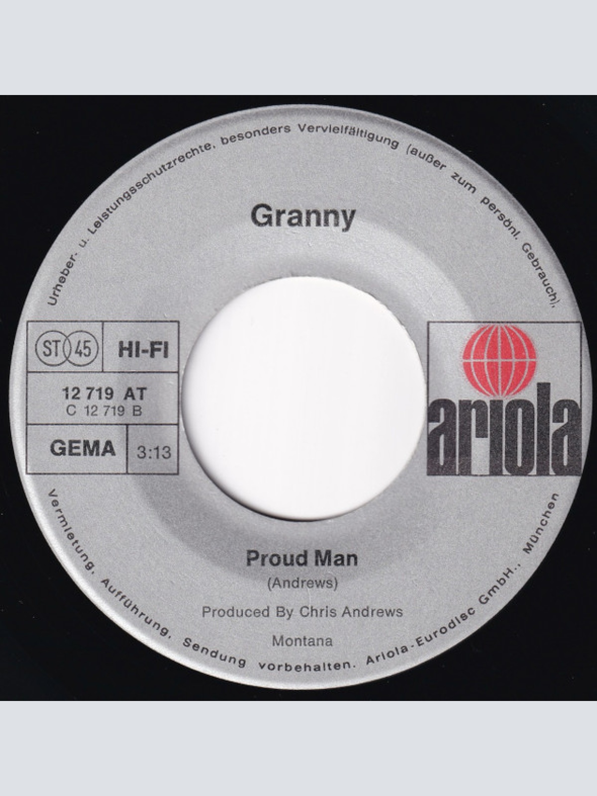 Vinyl / Granny (12) - Honey Honey / Proud Man