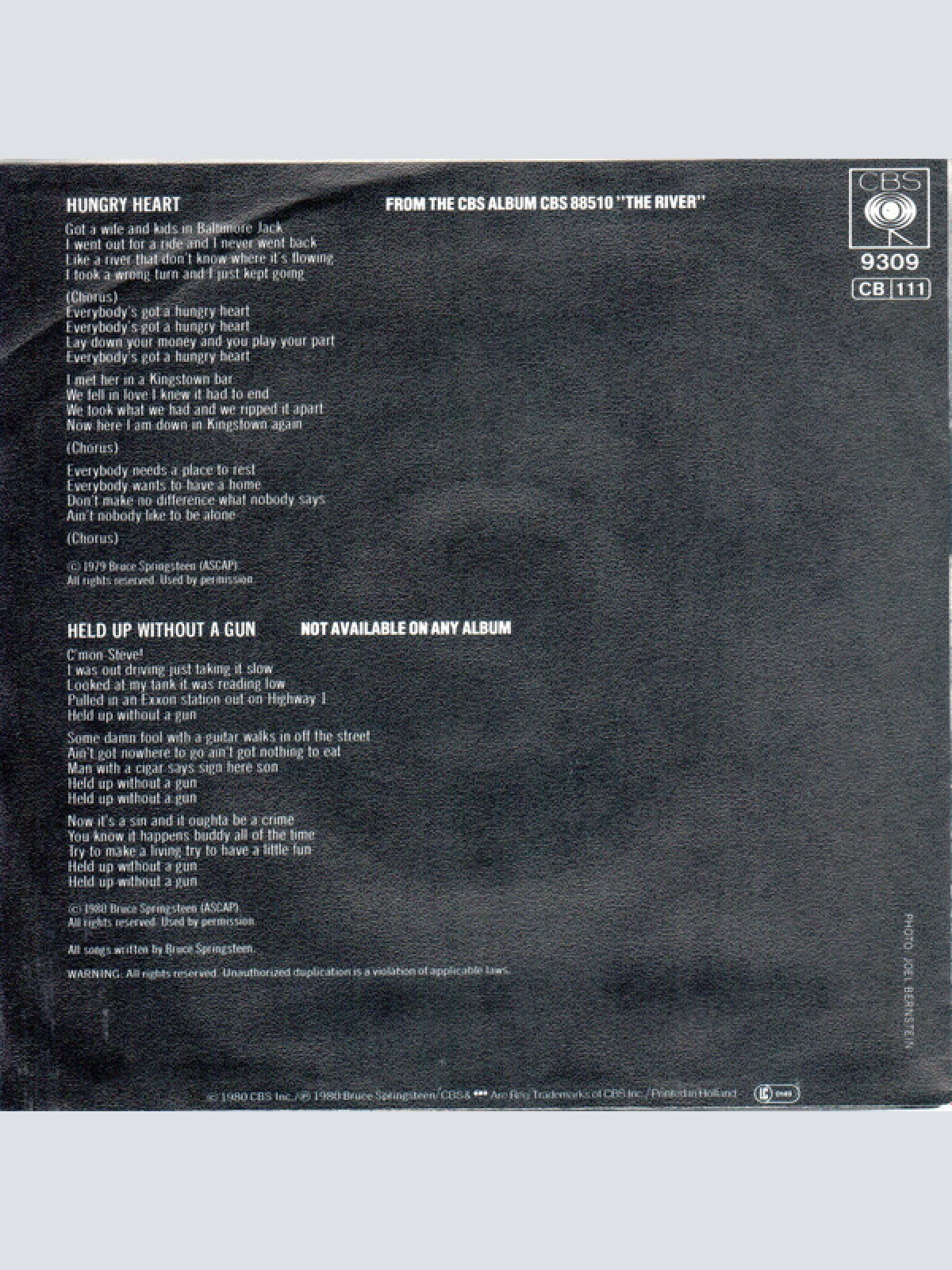 Vinyl / Bruce Springsteen - Hungry Heart