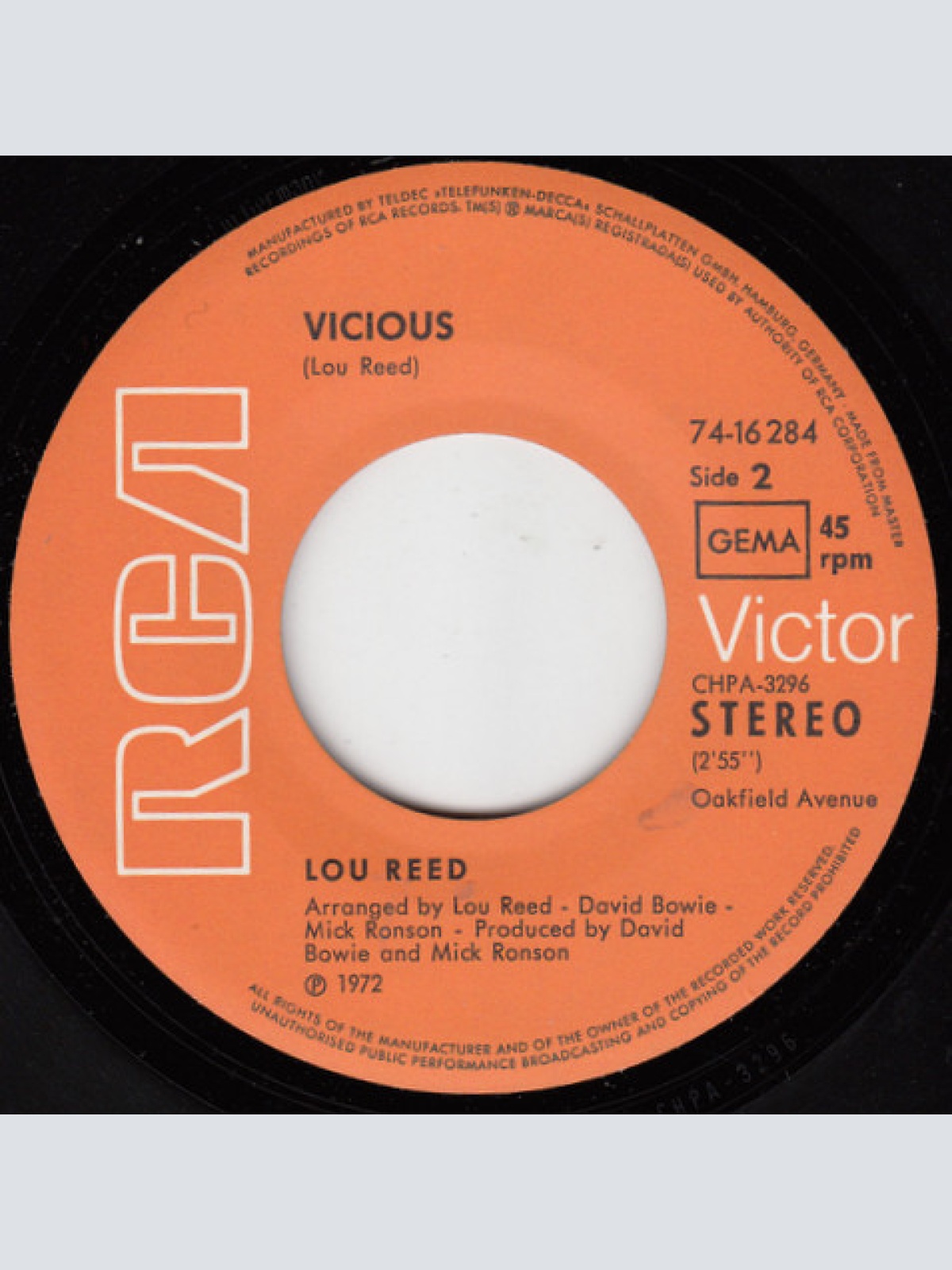 Vinyl / Lou Reed - Walk On The Wild Side