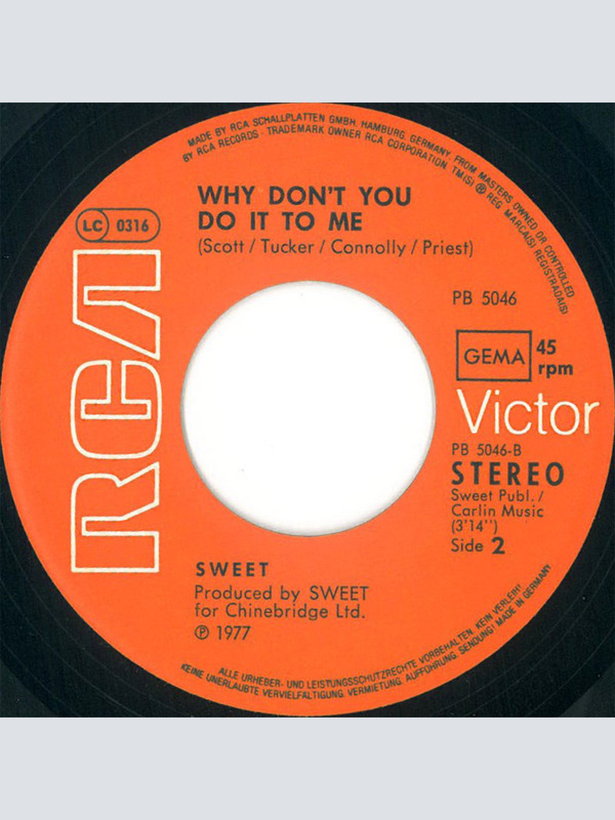 Vinyl / Sweet* - Stairway To The Stars