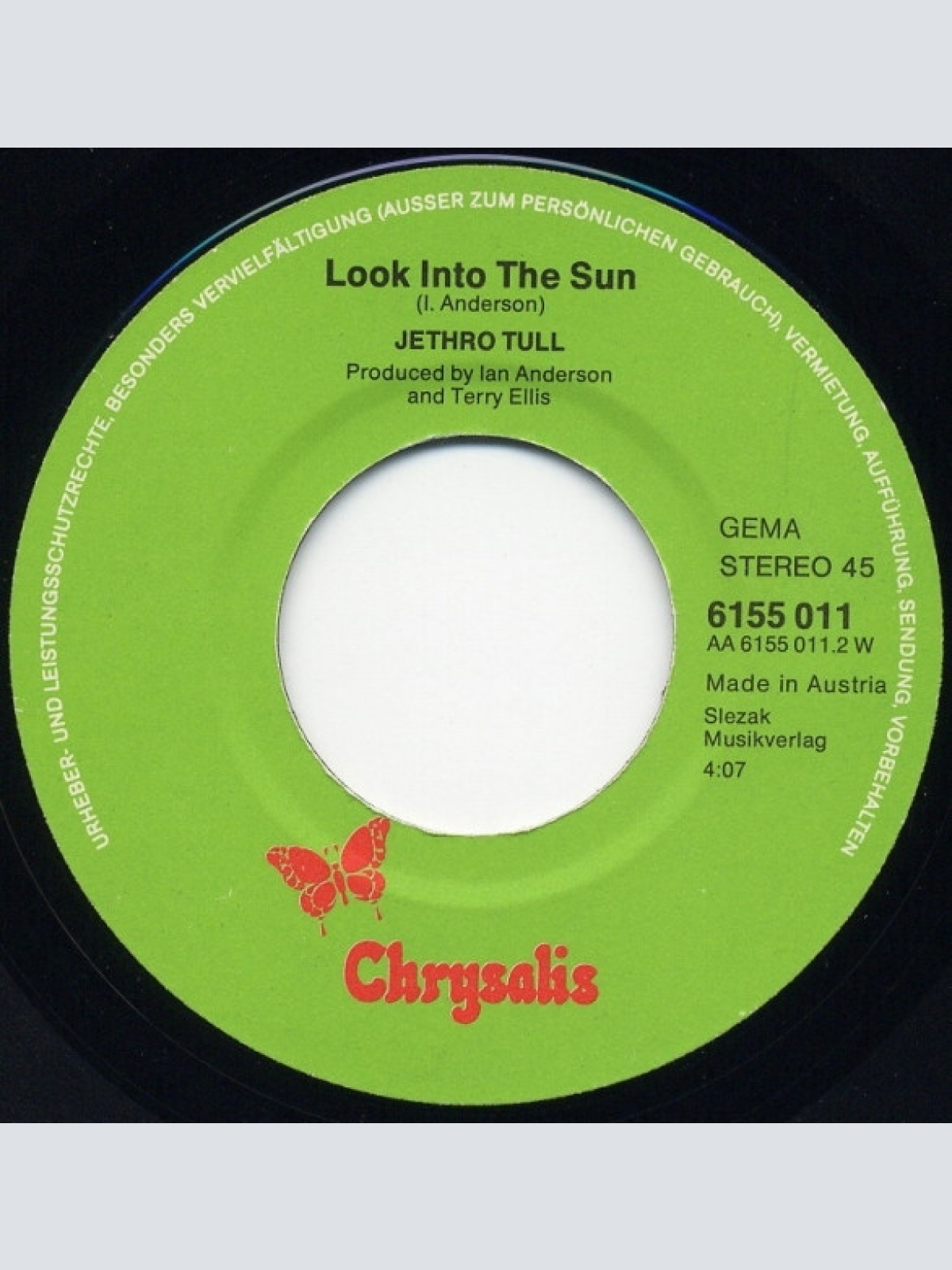 Vinyl / Jethro Tull - Locomotive Breath / Look Into The Sun