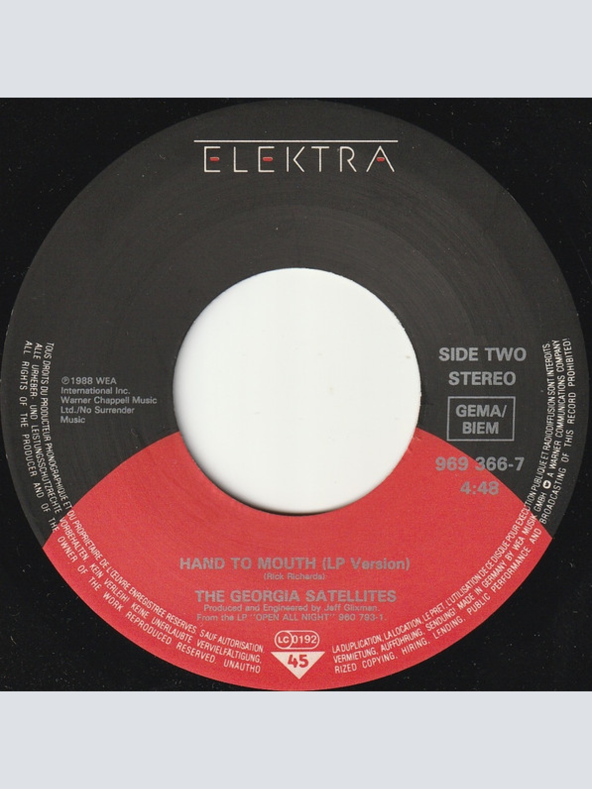 Vinyl / The Georgia Satellites - Hippy Hippy Shake