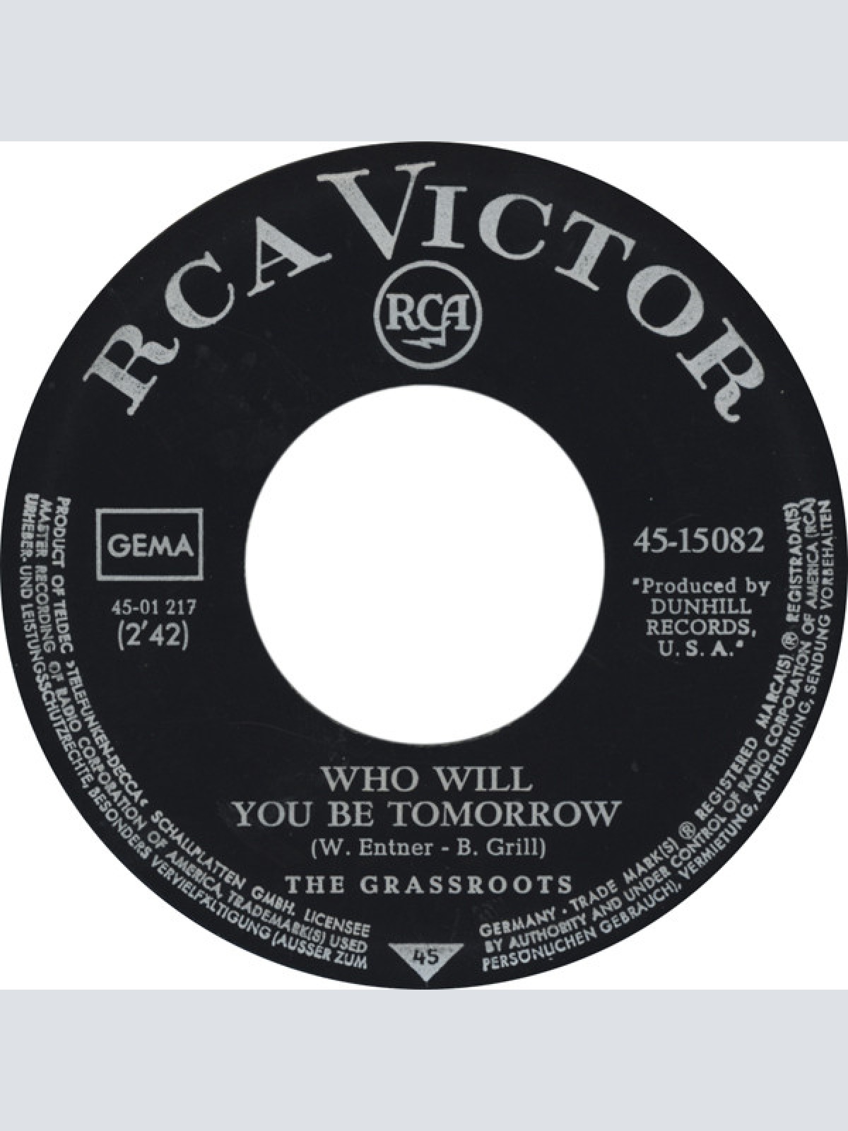 Vinyl / The Grass Roots - Midnight Confessions / Who Will You Be Tomorrow