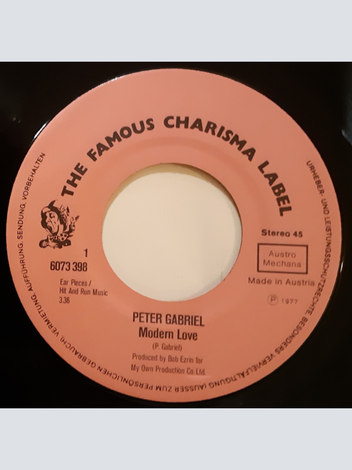 Vinyl / Peter Gabriel - Modern Love