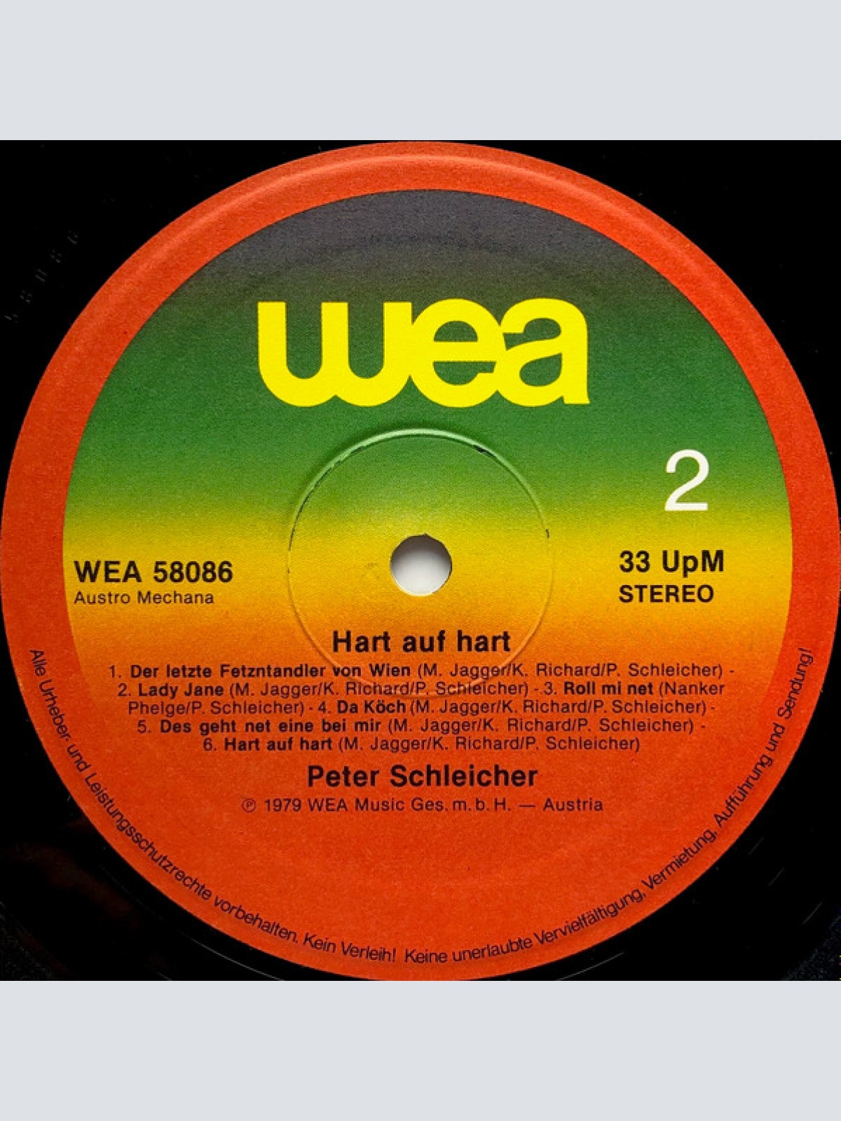 Vinyl / Peter Schleicher - Hart Auf Hart - Peter Schleicher Singt Rolling Stones