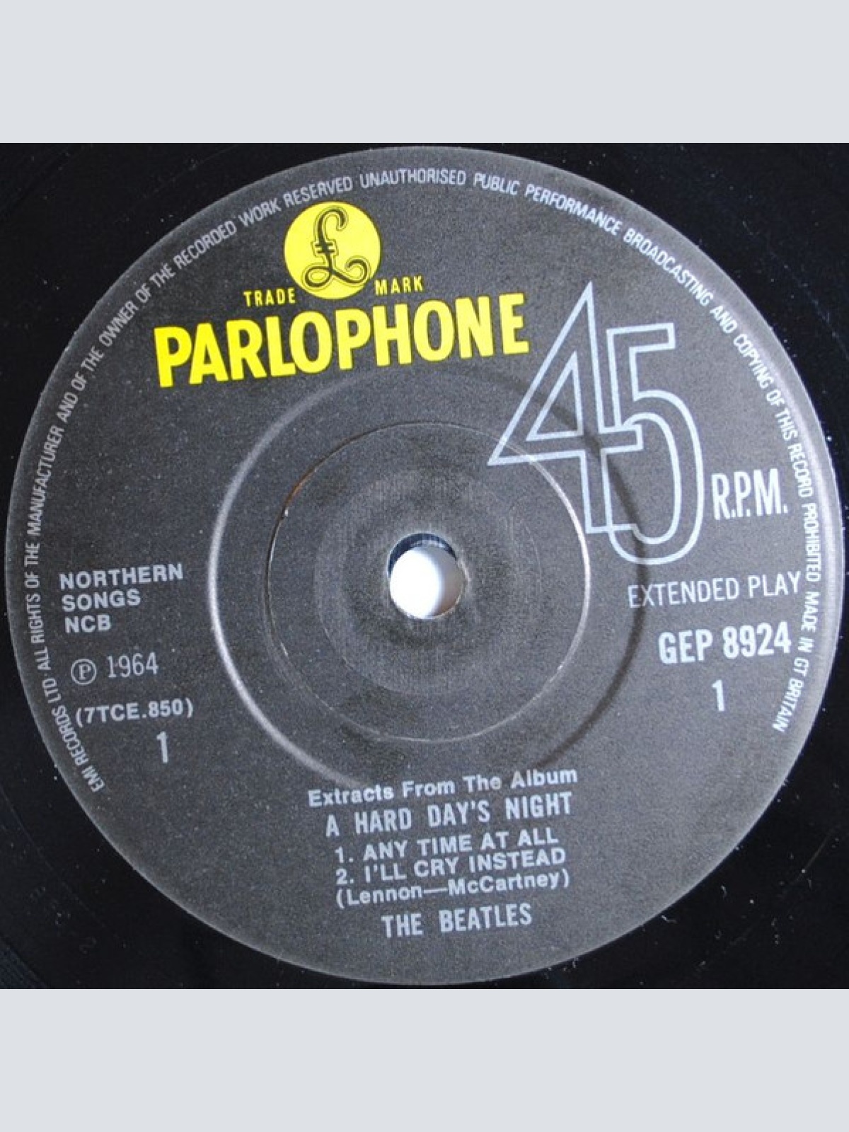 Vinyl / The Beatles - Extracts From The Album A Hard Day's Night