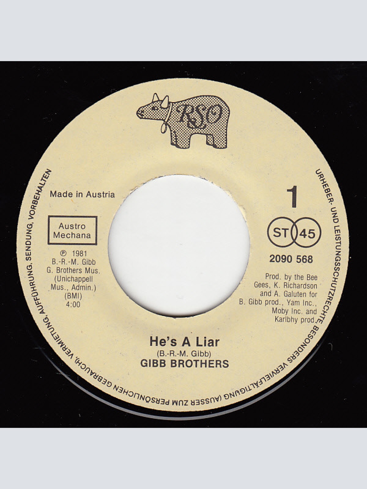 Vinyl / Bee Gees - He's A Liar