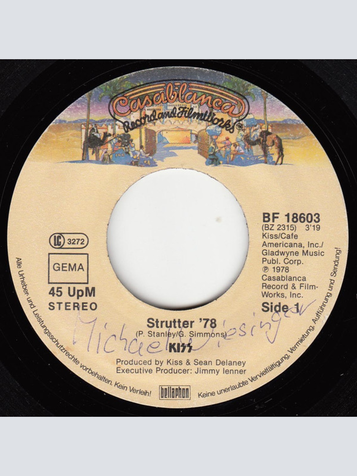 Vinyl / Kiss - Strutter '78