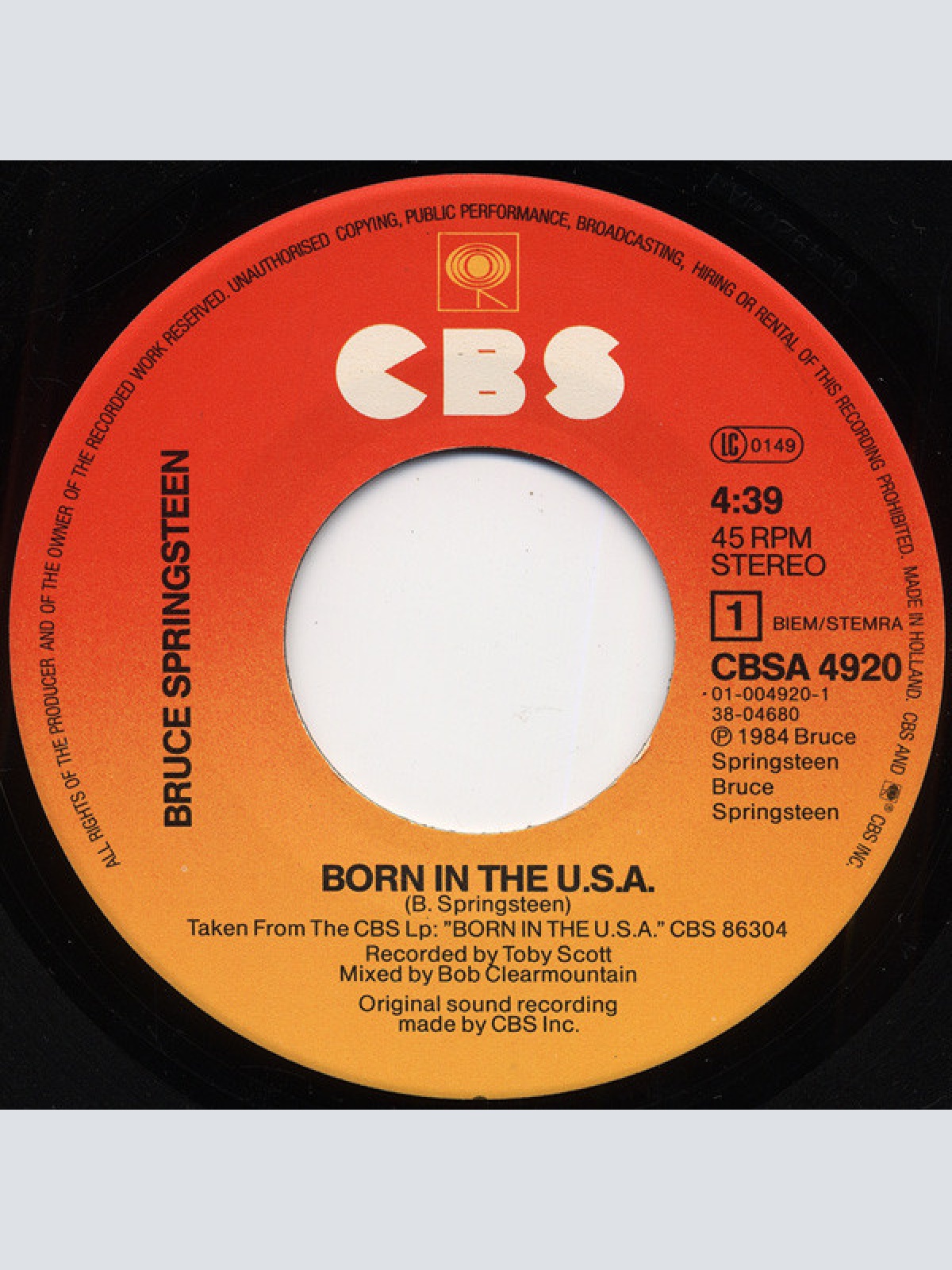 Vinyl / Bruce Springsteen - Born In The U.S.A.