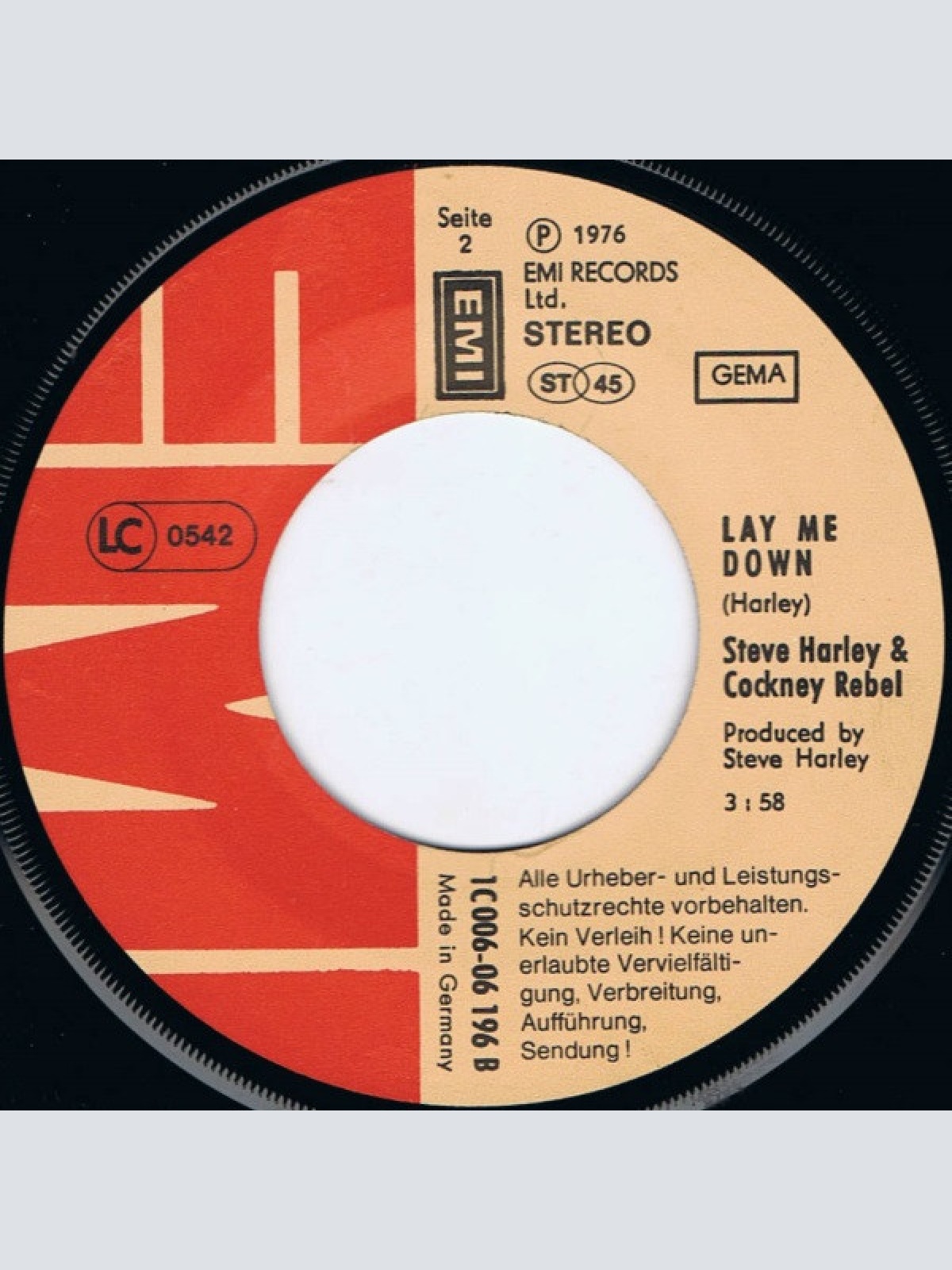 Vinyl / Steve Harley & Cockney Rebel - Here Comes The Sun