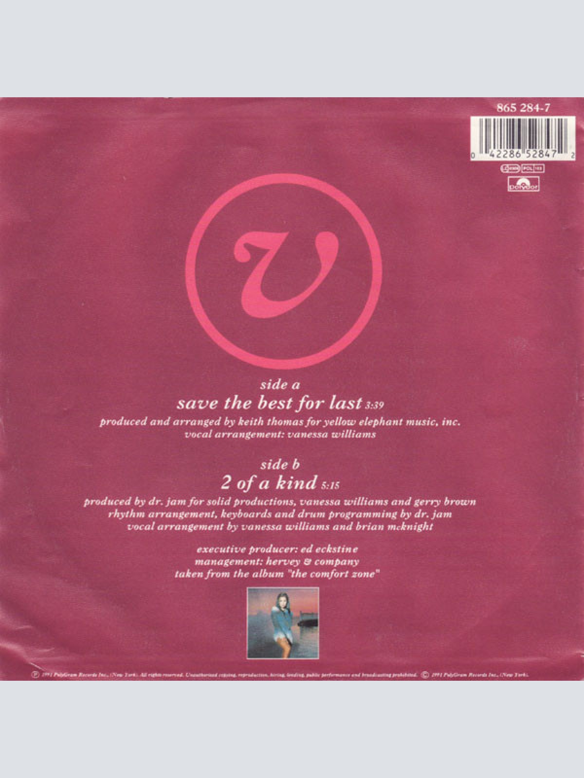 Vinyl / Vanessa Williams - Save The Best For Last