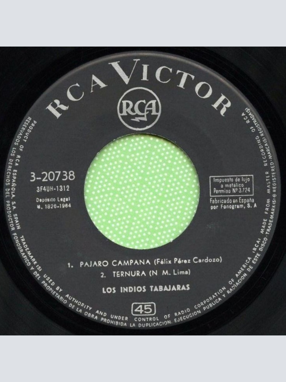 Vinyl / Los Indios Tabajaras - Maria Elena / Vals Criollo / Pajaro Campana / Ternura