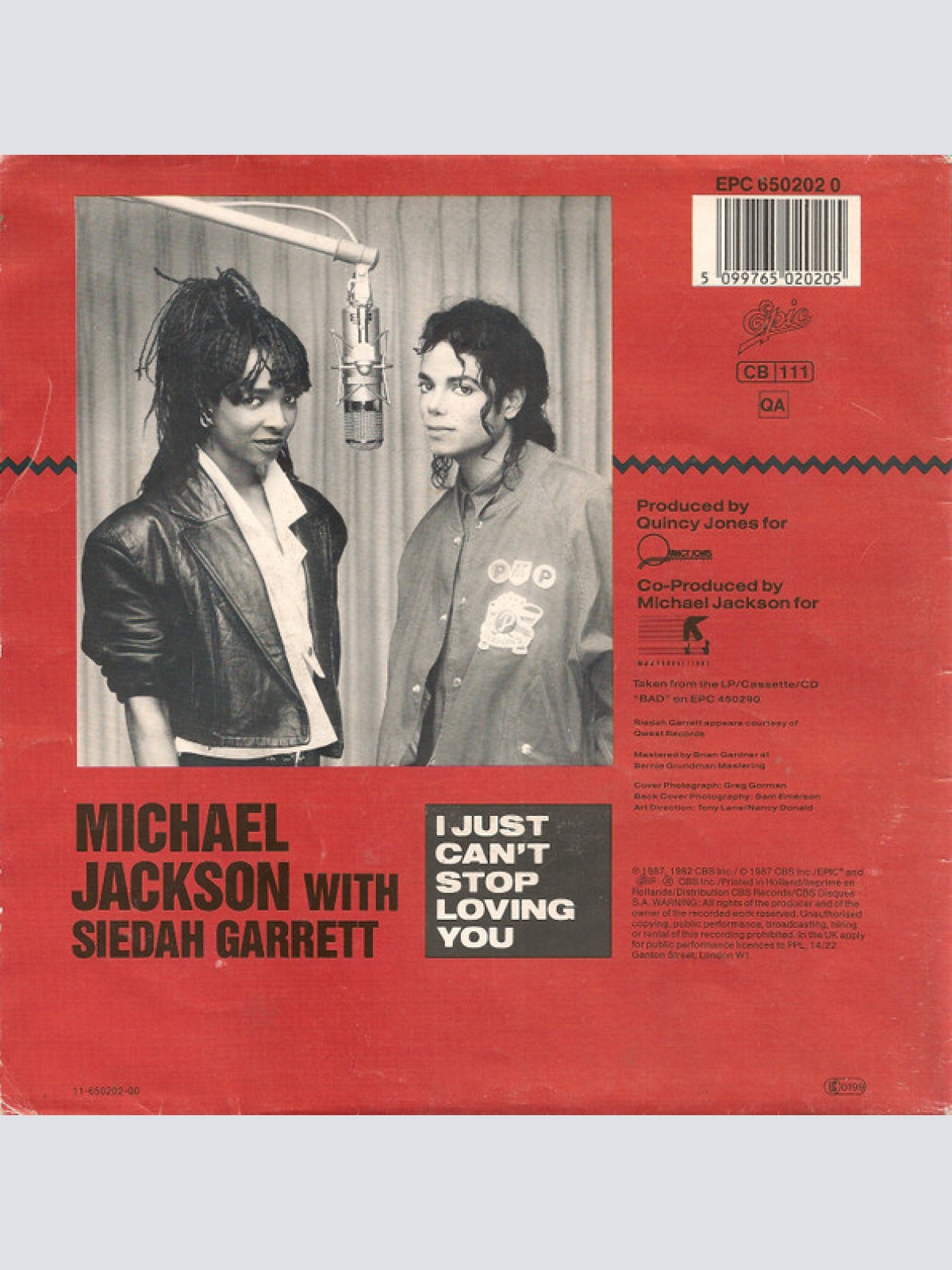 Vinyl / Michael Jackson - I Just Can't Stop Loving You