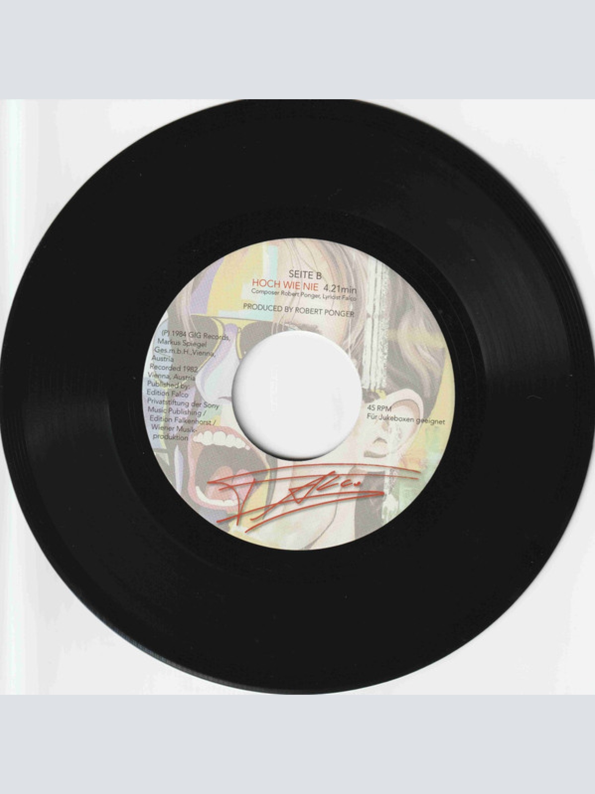 Vinyl / Falco - Nur Mit Dir / Hoch Wie Nie