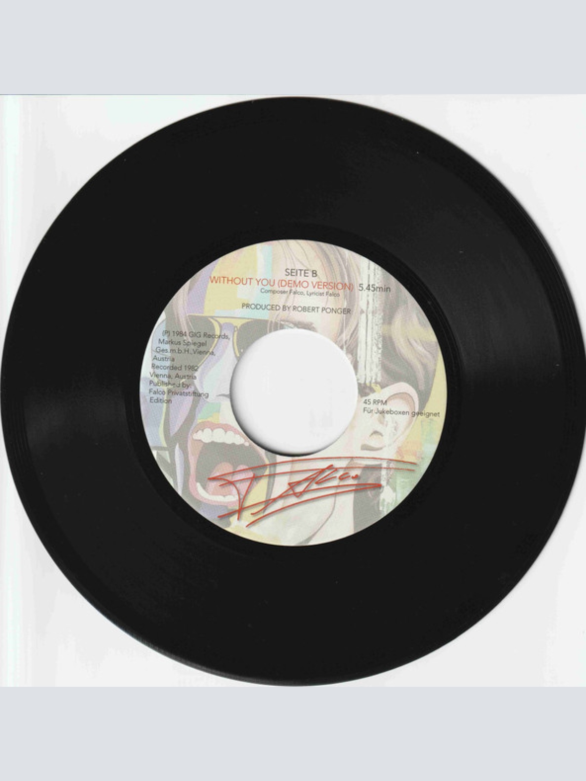 Vinyl / Falco - It's All Over Now, Baby Blue / Without You (DEMO VERSION)