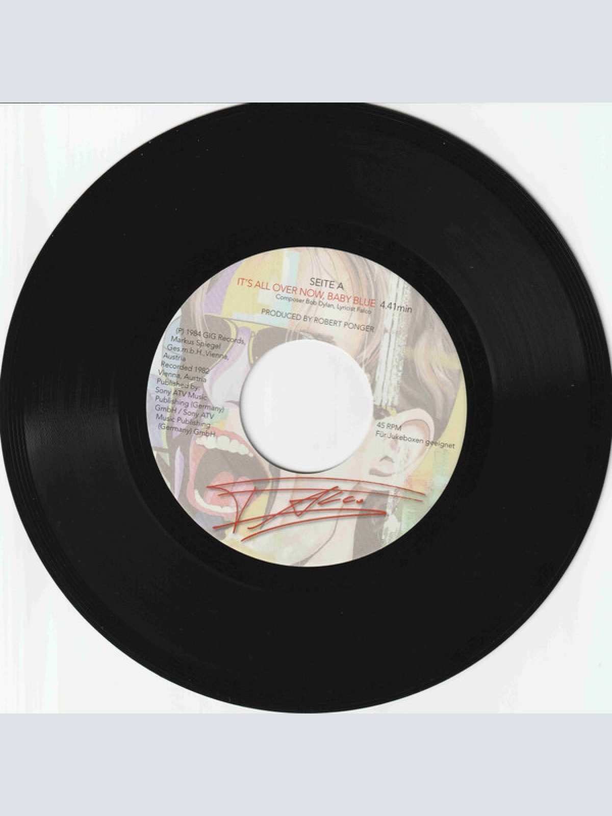 Vinyl / Falco - It's All Over Now, Baby Blue / Without You (DEMO VERSION)