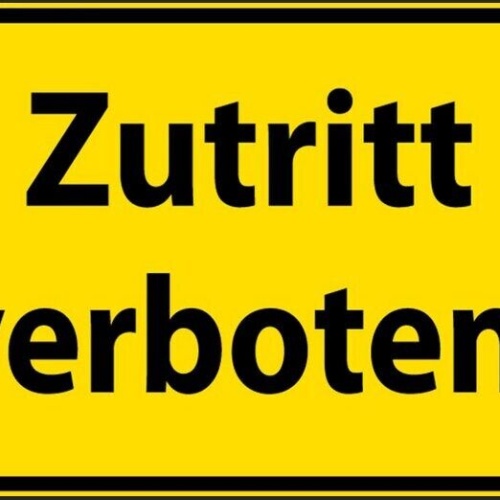 Nostalgie spruch schild gefahr zutritt verboten 20x30