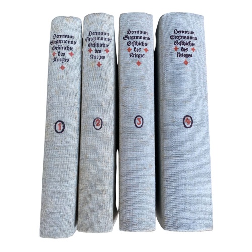 731 Hermann Stegemanns GESCHICHTE DES KRIEGES, BAND 1 - 4 HC