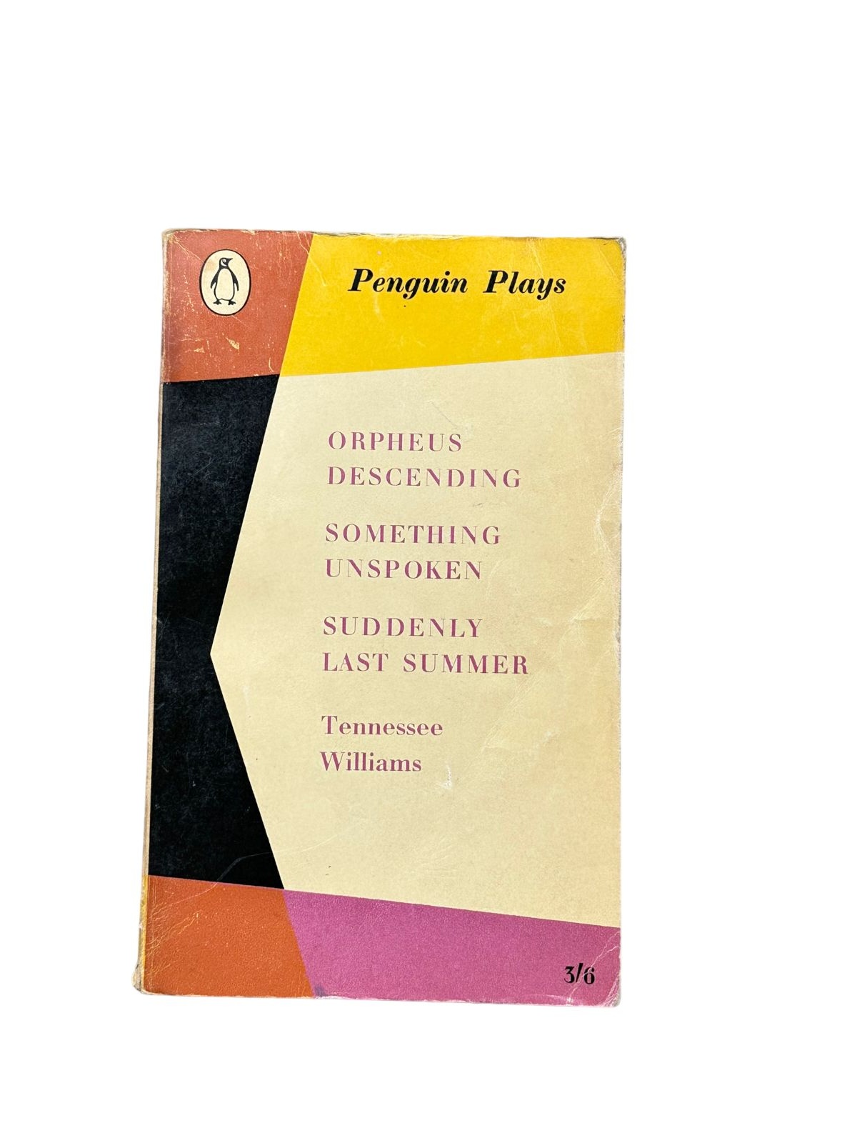 4886 Tennessee Williams ORPHEUS DESCENDING. SOMETHING UNSPOKEN. SUDDENLY LAST SU