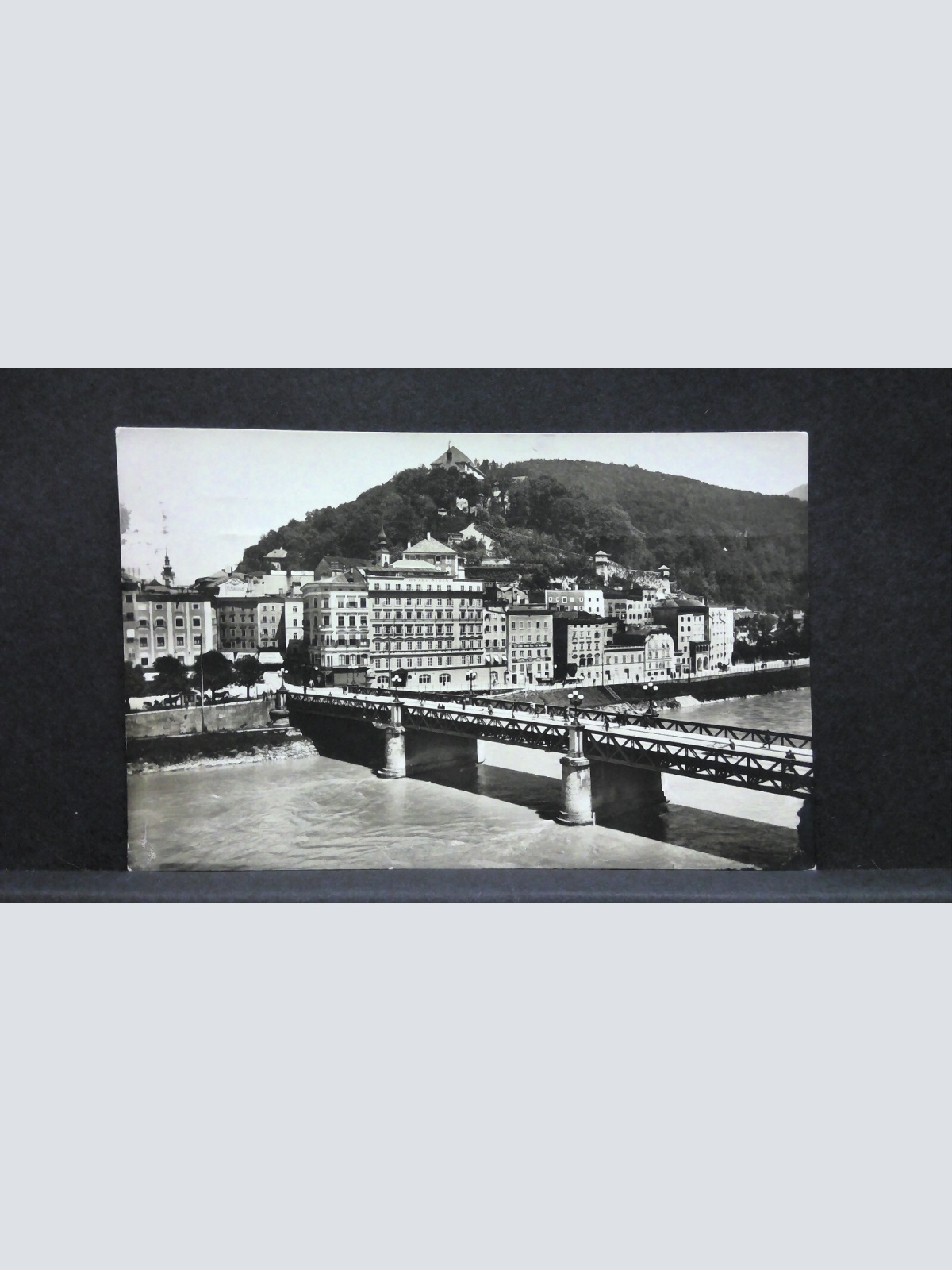 Salzburg Staatsbrücke mit Hotel Stein Salzach JW74135