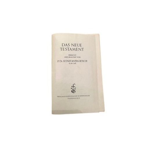 6531 Konstantin Rösch (Übers. u. Erläuterung) DAS NEUE TESTAMENT HC +Abb