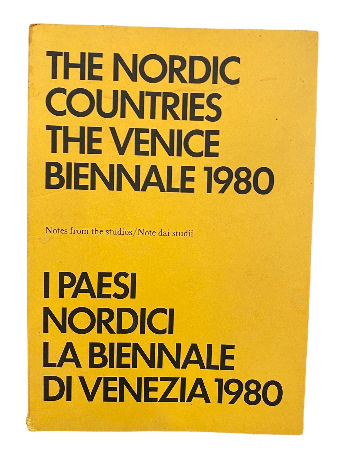 305 BIENNALE DI VENEZIA THE NORDIC COUNTRIES. THE VENICE BIENNALE 1980.