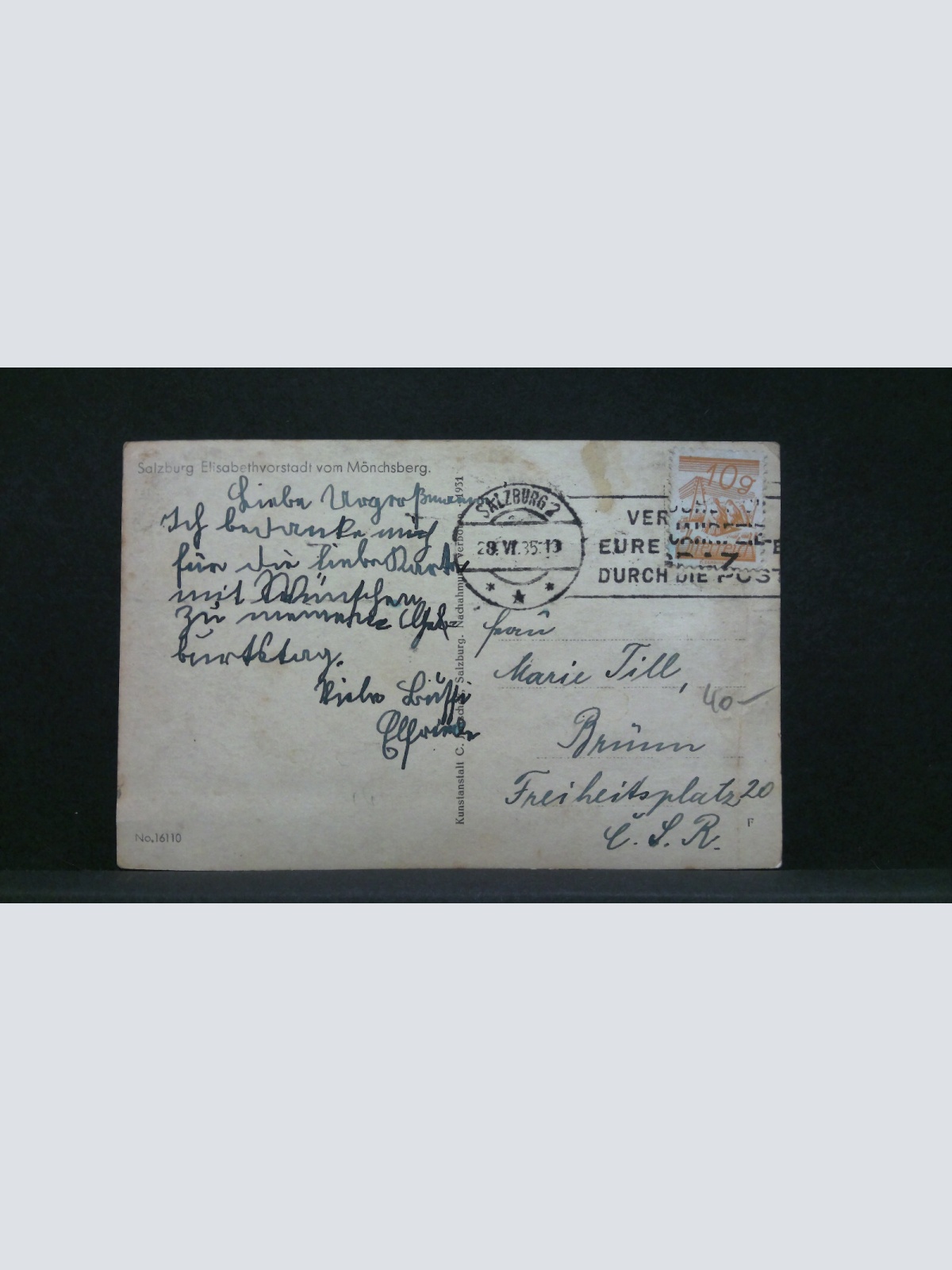 Salzburg Elsbethvorstadt vom Mönchsberg JW165849