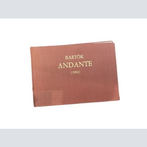 1956 BARTÓK ANDANTE (1902) Für Violine und Klavier HC