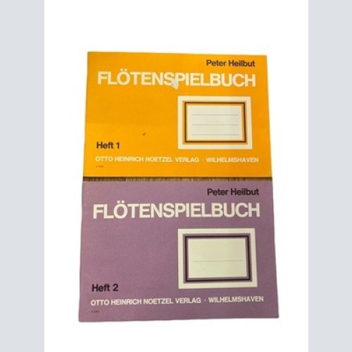 1938 Peter Heilbut FLÖTENSPIELBUCH HEFT 1 HEFT 2 +Abb 2 Bde