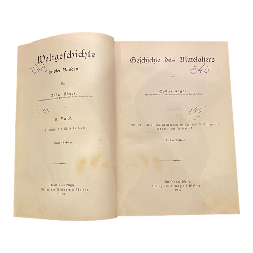 1162 Oskar Jäger GESCHICHTE DES MITTELALTERS HC + ABBILDUNGEN