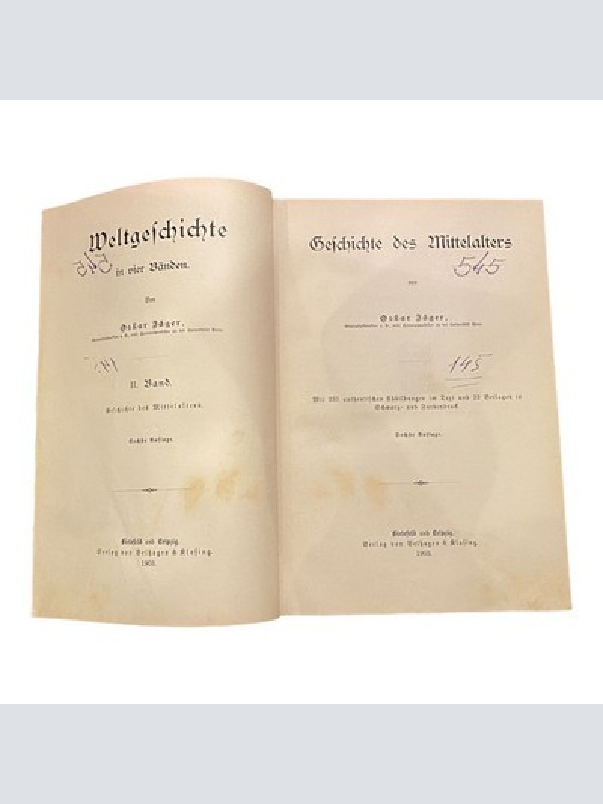 1162 Oskar Jäger GESCHICHTE DES MITTELALTERS HC + ABBILDUNGEN