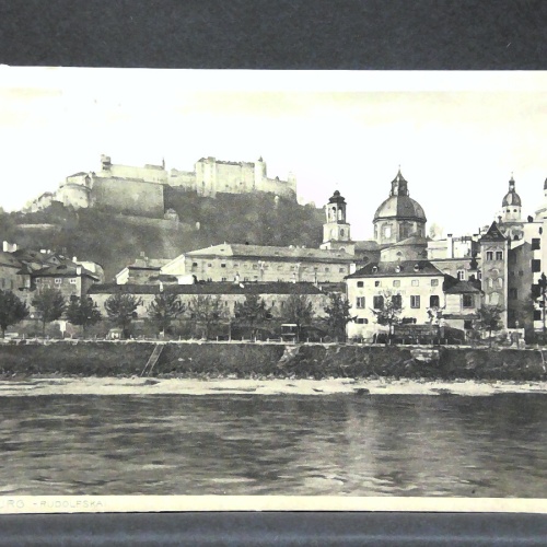 Salzburg Rudolfskai Salzach Festung Hohensalzburg JW165809