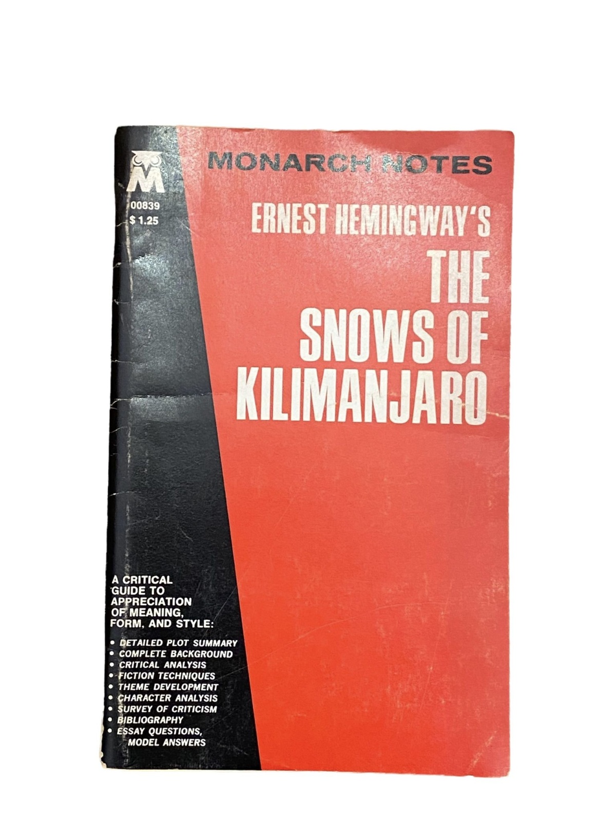 2643 Austin Fowler ERNEST HEMINGWAY'S THE SNOWS OF KILIMANJARO