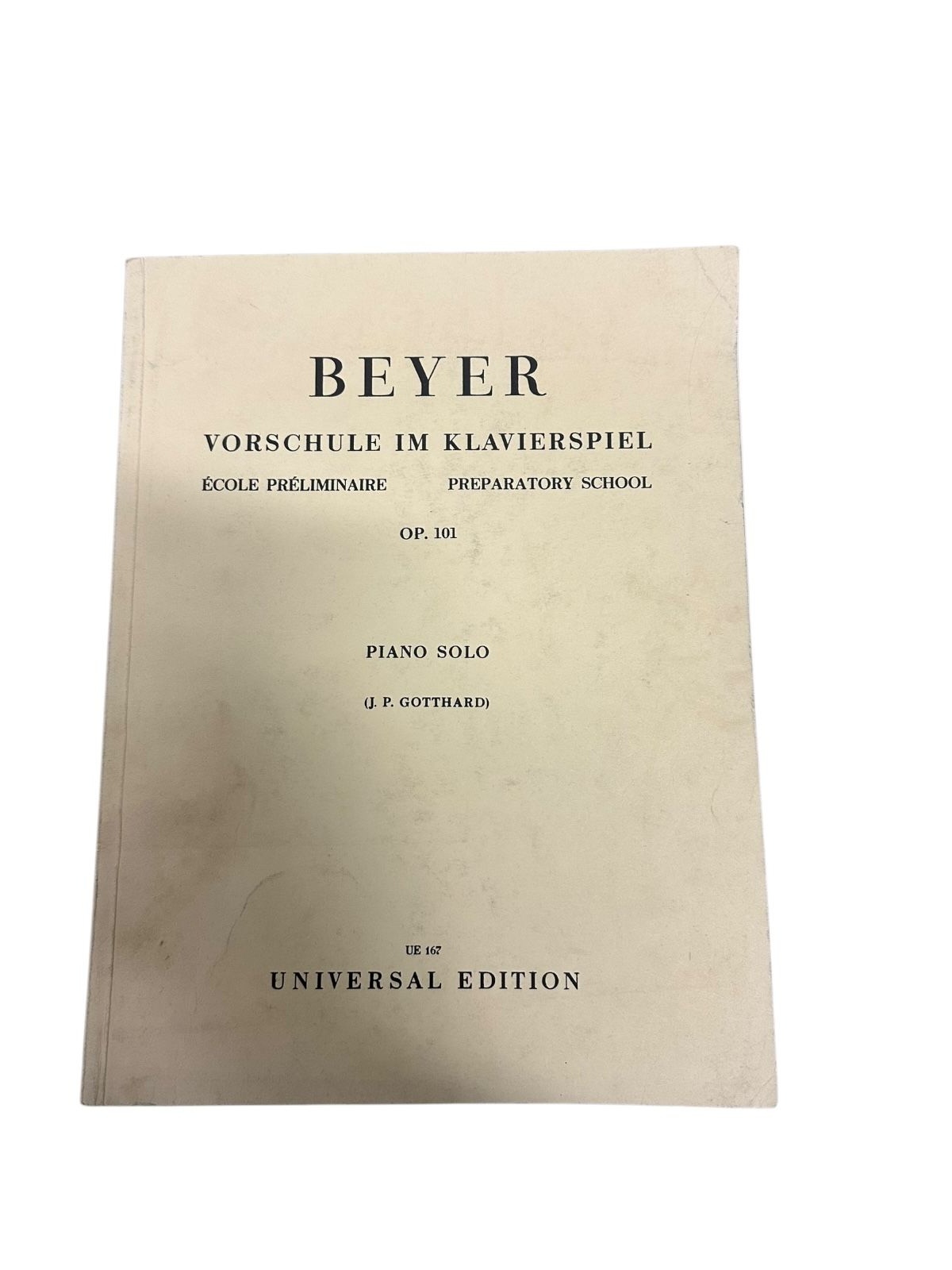 9439 Ferdinand Beyer VORSCHULE IM KLAVIERSPIEL = ECOLE PRÉLIMINAIRE = PREPARATOR