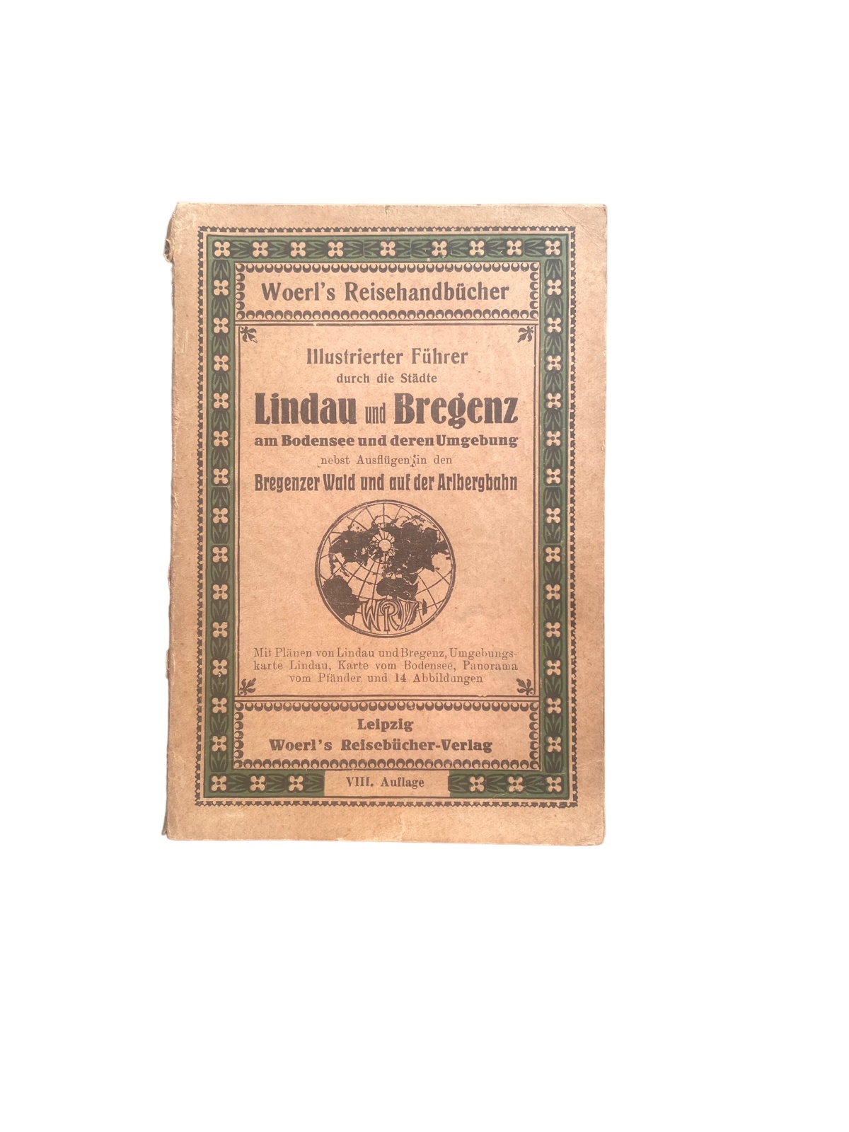 4592 ILLUSTRIERTER FÜHRER DURCH DIE STÄDTE LINDAU UND BREGENZ AM BODENSEE UND DE
